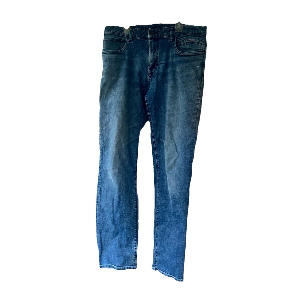 Prana Jeans Mens‎ 32x32 Straight Leg Blue DenimDark Wash Stretch Western Y2K